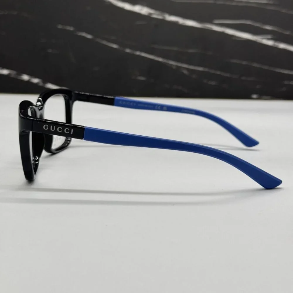 NEW GG1738O 004 GUCCI EYEGLASSES BLACK/BLUE MEN EYEWEAR GUCCI
